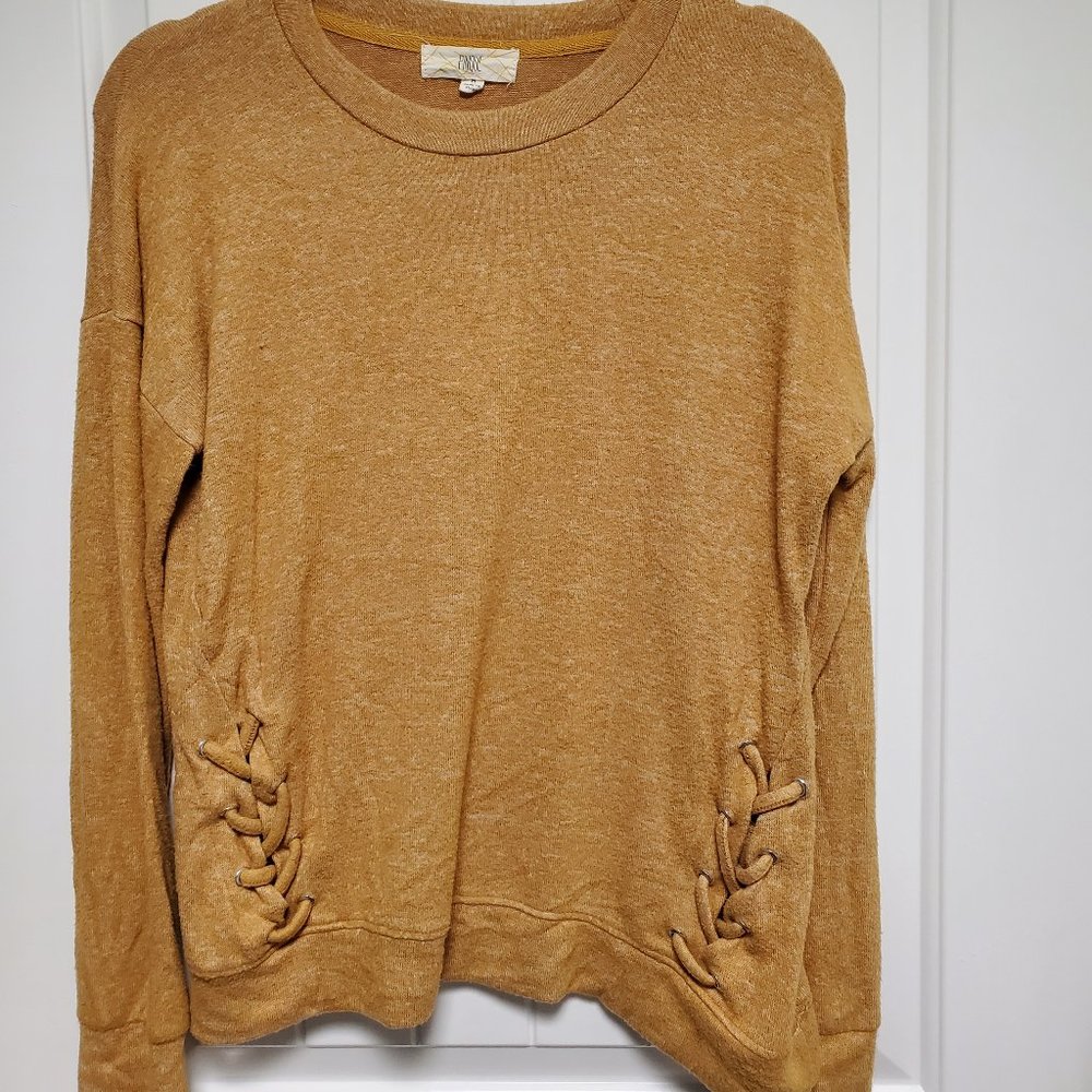 Henry Brushed Braid Detail Knit Top